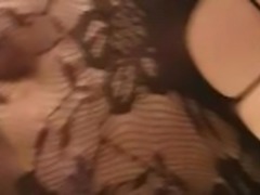 Real GF fuck in crotchless bodystockinh