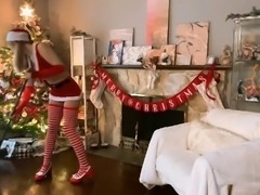 SANTA'S WAIFU CELEBRATES CHRISTMAS! - INDIGO WHITE