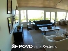 POVD Blonde Fucked With Bullz Eye Clutch Facial
