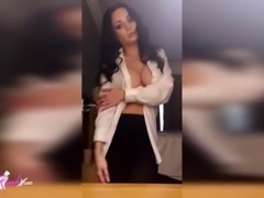 Babe Undressed and Masturbate Pussy on Camera - Crystal Rush