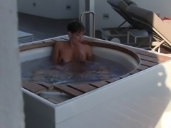 Perv caught spying on me in jacuzzi
