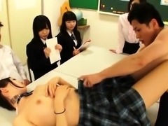 Adorable Asian schoolgirl learns a lesson in hardcore sex