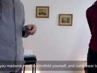 blindfolded