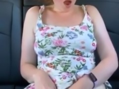 Hot masturbation &ndash; girl in car is panicking