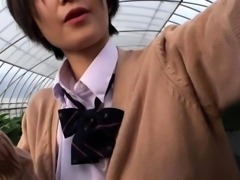 Naughty Japanese schoolgirl addicted to wild sex and hot cum 