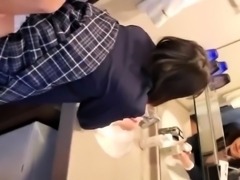 Japanese teen getting toyed and extremely tickled