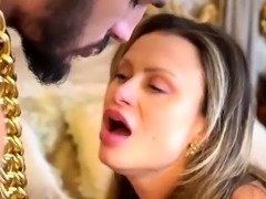 Brazilian milf in stockings has wild sex with young stud