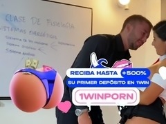 HORNY student boinks timid teacher Brian Evansx for passing