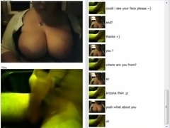Girl gets her huge tits out for me on chatroulette