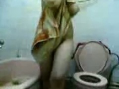 Horny Bitch In Bathroom 1