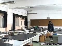 Amazing Asian schoolgirl shows off her