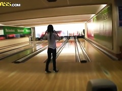 Hot babe Nessa Devil got hot while playing bowling with her boyfriend and wanted to have sex