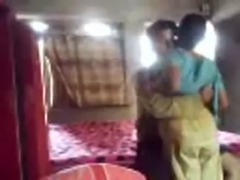 Horny Bengali wife secretly sucks and fucks in a dressed quickie, bengali...