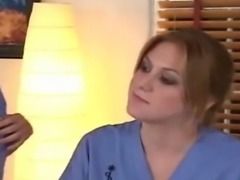 Hot lesbians as nurses talk shop need practice play doctor pussy ass-play switch places.