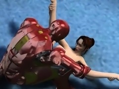 Yummy 3D cartoon babe getting fucked by Iron Man