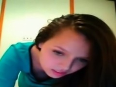cute sexy teen young on webcam-showing tits