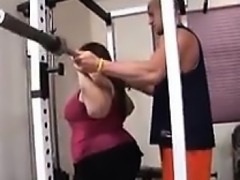 Fat Girl With A Bush Fucked By Her Trainer