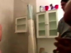 Amateur college teen babe fucked in bathroom