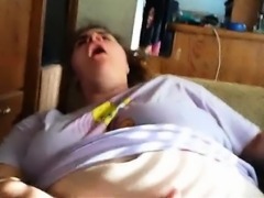 Fat amateur babe has her pussy fucked hard