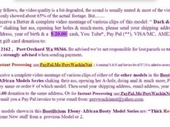 33rd Bootiliscious Ebony/African Web Cam Model Series