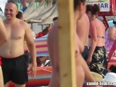 Topless Beach teens Voyeur HD Video Spycam