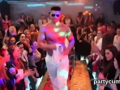 Kinky cuties get completely wild and naked at hardcore party