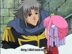 Anime princess gets hairy snatch pounded hard