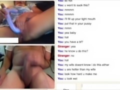 Cute Omegle girl uses dildo and shows asshole