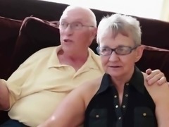 Grandma and grandpa with boy