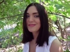 All girls are usually shy around a guy with a camera, but their shyness slowly disappears, after I offer them money. It was the same situation with Jenny Sapphire. I spotted her in a park and after some short conversation, she was sucking my cock in the bushes. Oh, it was great! Enjoy!