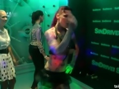 Filthy bitches dancing dirty and grinding over each other