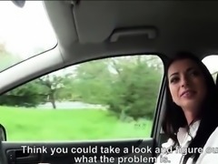 Hot teen girl hitchhikes and gets fucked by nasty stranger