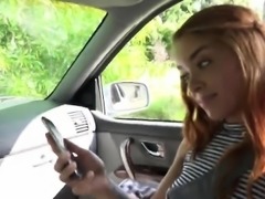 Averi Brooks Gives Head To Step Dad Cock In Car