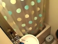 Sweet Asian teen with tiny boobs gets rammed in the bathroom