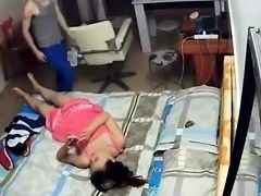 Cute Asian teen gets fucked by her boyfriend on hidden cam