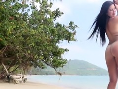 HOLIDAY sex on deserted TROPICAL beach with horny dude